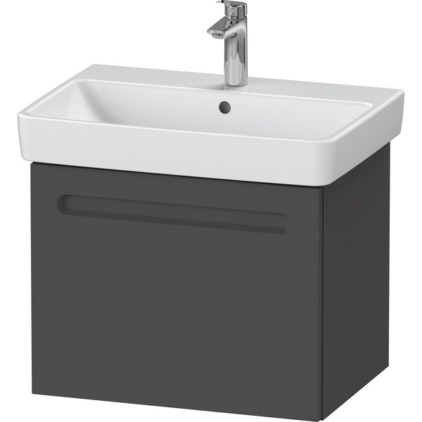 Duravit No.1 Vanity Unit Wall-Mounted, 23 1/4 X16 3/4 , Front Color: Graphite Matt N14382049490000 - main